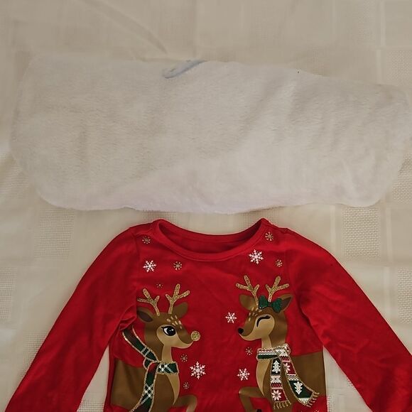 Holiday Time Baby Girl Bundle Pack Christmas Sweater And Blanket 12 Months Red - Picture 15 of 16